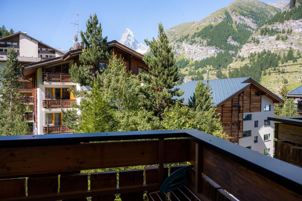 Sunnäplätzli- Aprt. 4p Matterhorn view/Wifi Lägenhet Zermatt Exteriör bild